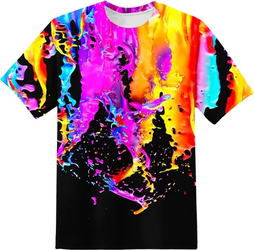 Vista 41 de Camiseta de manga corta con estampado 3D para niños y niñas de 6 a 16 años Bcm45-blanco