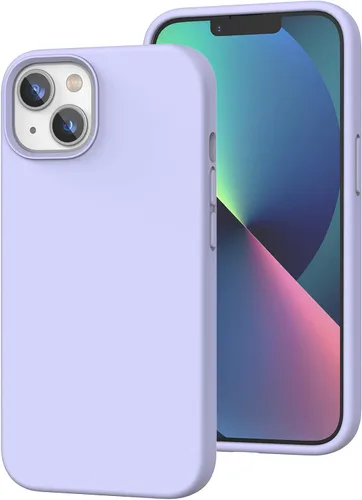 Vista 49 de Funda de silicona líquida compatible con iPhone 12 Pro Max 6.7 pulgadas, funda de gel de protección completa con forro de microfibra, funda