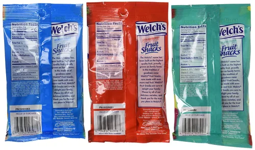 Vista 2 de Welch's Snacks de frutas, bolsas de 2.25 onzas, 24 unidades, paquete variado