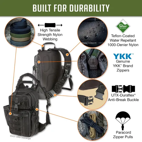 Vista 5 de Maxpedition Sitka Gearslinger Negro