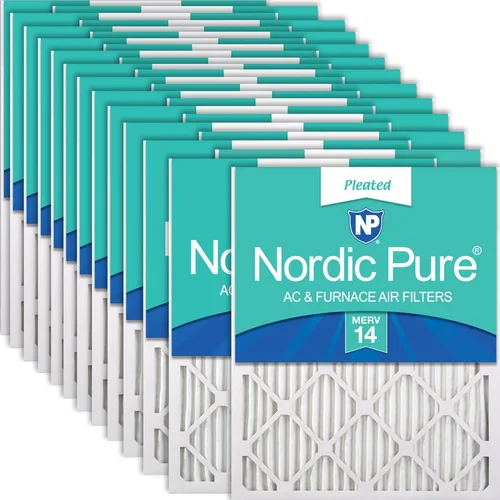 Vista 78 de Nordic Pure 20x20x1 (Tamaño real: 19 1/2 x 19 1/2 x 3/4) Filtros de aire para caldera/aire acondicionado Poly Green MERV 6 – Reduce el polvo