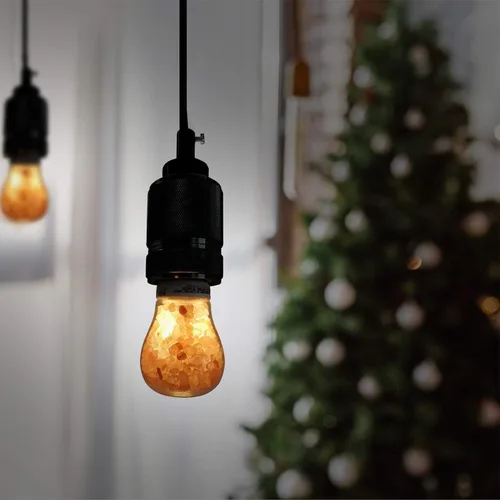 Vista 2 de WBM Smart Bombilla LED E26 de 7 W, bombilla de sal del Himalaya, 30000 horas de vida útil, bombilla LED regulable (paquete de 2)