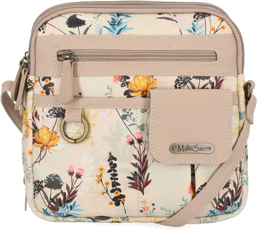 Vista 10 de Multisac Mini bandolera MultiSac North South con cremallera alrededor para mujer Negro