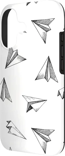 Vista 2 de Papel Avión Patrón Avión Avión Aviación Aviación Caso para iPhone 17