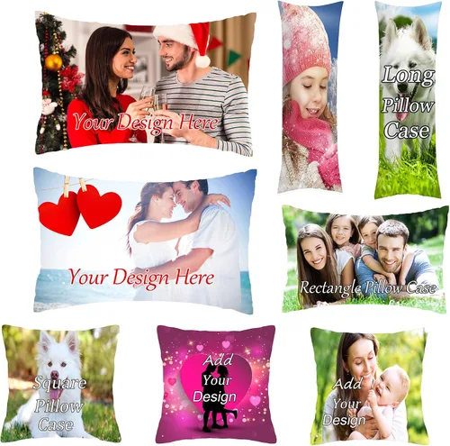 Vista 19 de Fundas de almohada personalizadas, fundas de almohada suaves personalizadas, añade tu texto, foto, decoración del hogar, sofá, cama, sala de estar