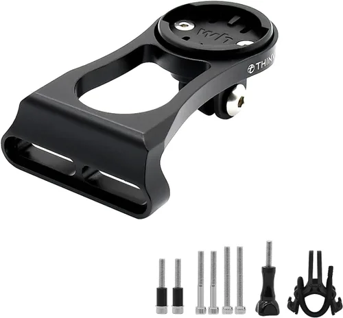 Vista 8 de Thinvik Soporte para computadora de bicicleta extendida para Wahoo Garmin Bryton Series Combo Mount GPS Bike Computer