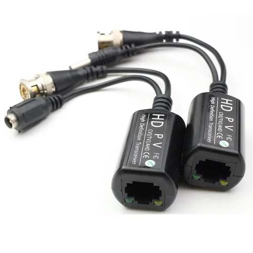 Vista 5 de PV/PVD/PVA - Cable de audio de vídeo de alimentación pasiva BALUN Twisted Pair UTP con conector de alimentación HD Balun para cámaras 720P / 1080P