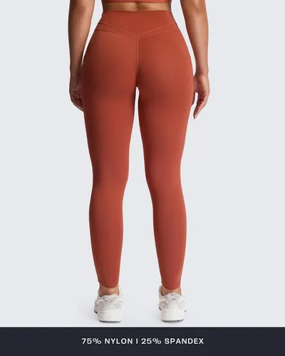 Vista 84 de Aoxjox Trinity - Pantalones de yoga de cintura alta con bolsillos para mujer, control de abdomen, cintura cruzada, leggings de entrenamiento suaves