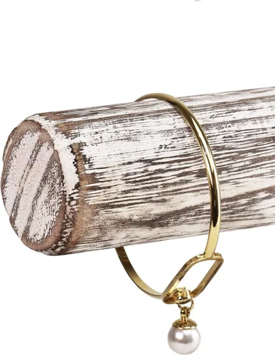 Vista 5 de Ikee Design Soporte de exhibición de madera para pulsera, soporte de almacenamiento de joyas de madera para exhibición de tiendas, vitrinas