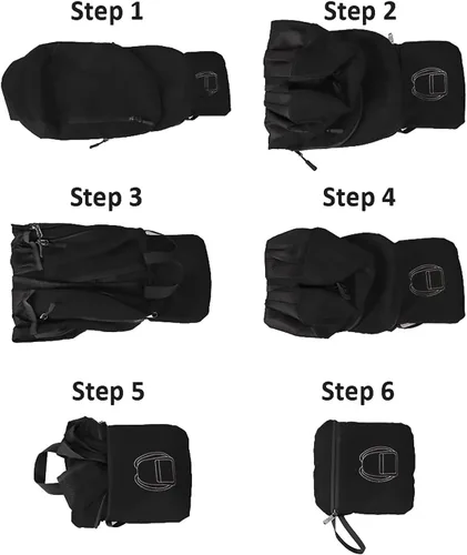 Vista 5 de MounTop Mochila resistente al agua plegable ligera al aire libre para viajes senderismo equitación
