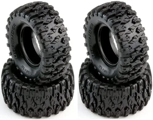 Vista 6 de Powerhobby 24 1.0" Micro Rock Crawler Neumáticos (4) 124 Axial SCX24 Carisma MSA-1E Associated Enduro24 RCW4D Rascal (MT10)