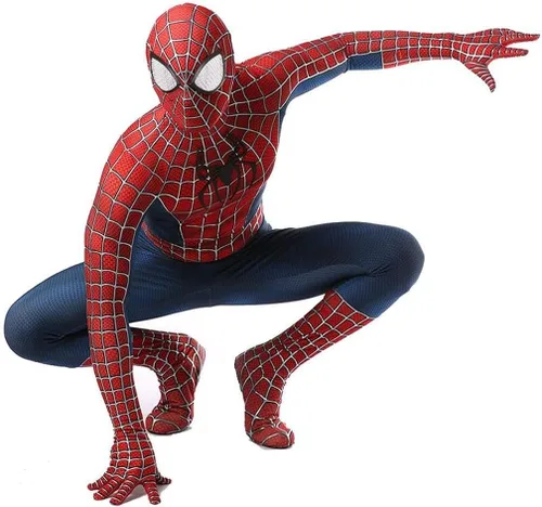 Vista 3 de Disfraz Zentai de superhéroe de elastano con estampado 3D para adultos