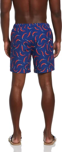 Vista 2 de Original Penguin Pantalón corto de natación ecológico con estampado de pimienta para hombre