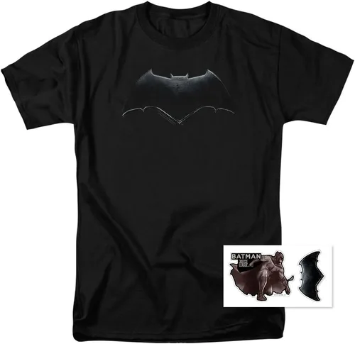 Vista 2 de Popfunk Camiseta clásica con el logotipo de Batman de la Liga de la Justicia