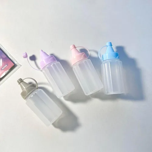 Vista 2 de 8 mini botellas exprimibles de condimentos de 1 onza botella de salsa de salsa de plástico botella de salsa de miel mostaza ensalada salsa Bento Box