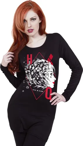 Vista 2 de DC Comics - Harley Quinn - Hq - Camiseta holgada negra, Negro