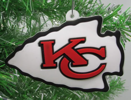 Vista 4 de Arrowhead Patrick Mahomes Football Team - Juego de adornos navideños de 6 piezas (diseño único inastillable)
