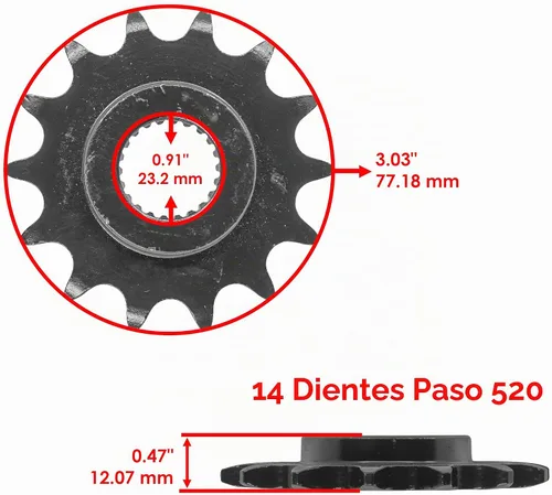 Vista 3 de Caltric Kit de cadena de transmisión y piñones azul compatible con Yamaha Raptor 250 YFM250 2008 2009-2013