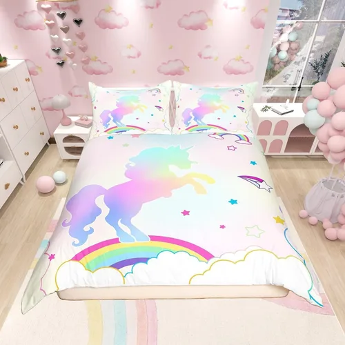 Vista 18 de Castle Fairy Funda de edredón de cuadrícula negra y blanca para niños, niñas, funda de edredón de abstracción visual, tamaño matrimonial, juego