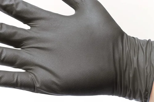 Vista 4 de DENCO DISTRIBUTING, INC. GripTensity Diamond Nitrile Gloves - Black 7 MIL - Latex & Powder Free - 10 Boxes