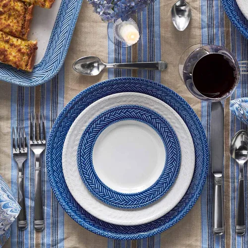 Vista 2 de Juliska Le Panier - Juego de mesa (4 unidades), color azul Delft