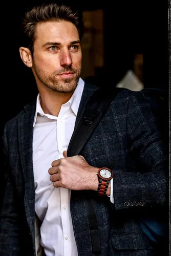 Vista 4 de Wilds Relojes de madera para hombre con visualización de fecha colección minimalista analógicos de madera con movimiento de cuarzo japonés de alta