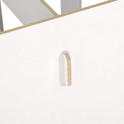 Vista 9 de Estantería para libros, muebles para el hogar, estantería para niños (blanco cálido)