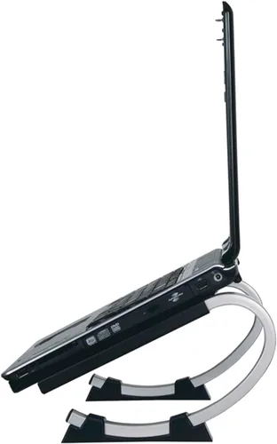 Vista 9 de Allsop Redmond - Soporte ajustable para laptop, elevador ergonómico de metal curvado y ventilado