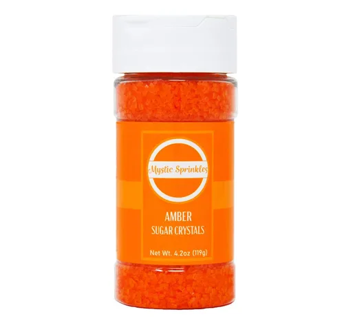 Vista 3 de Mystic Sprinkles Cristales de azúcar botella de 4.2 oz (ámbar - naranja)