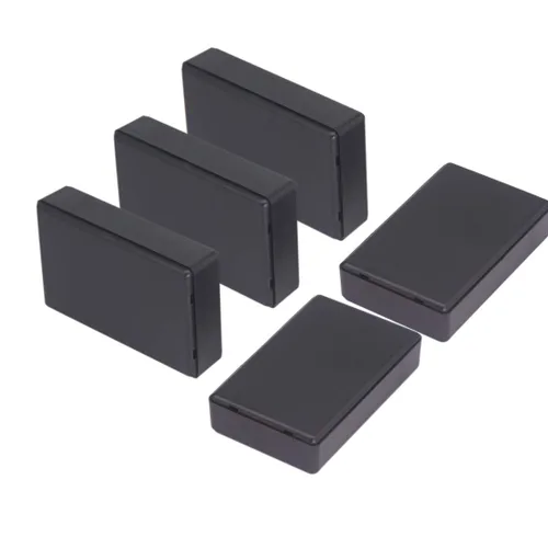 Vista 40 de Zulkit 12 cajas de proyecto de plástico ABS para proyectos eléctricos, caja de conexiones de energía, color negro, 1.97 x 1.10 x 0.59 pulgadas 12