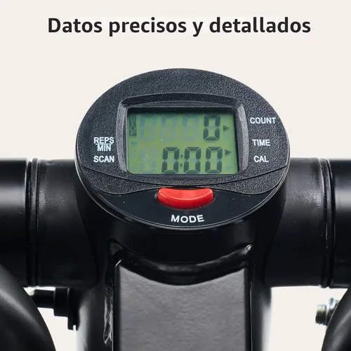 Vista 2 de OLIXIS Steppers para ejercicio en equipo de entrenamiento en casa, mini máquina de ejercicio para personas mayores, stepper de giro con bandas
