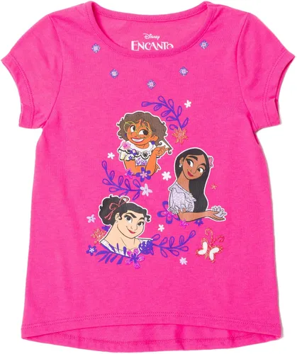Vista 5 de Disney Classics - Paquete de 2 camisetas sin botones para niñas pequeñas y grandes (2T - 18-20)