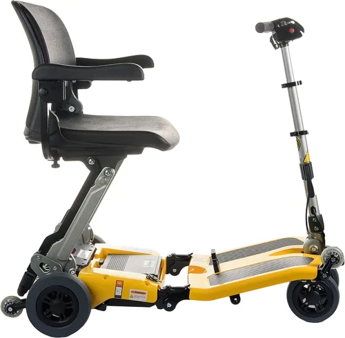 Vista 4 de Freerider Luggie Scooter de movilidad súper plegable con batería de iones de litio para adultos y personas mayores, resistente, portátil, ligero