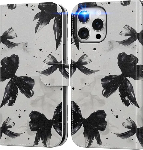 Vista 36 de DEENAKIN Funda tipo cartera para iPhone 15 con tarjetero + clip para efectivo, bloqueo RFID, protección contra caídas de grado militar y obras