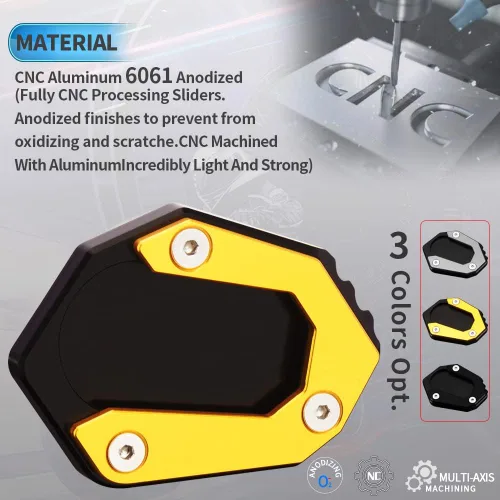 Vista 3 de Modeer Para F850GS Adventure F750GS 2018-2025 Motocycle Accesorios CNC Aluminio Kickstand Pad F 850GS 750GS 850 750 GS ADV F850GSA Pie Side Stand