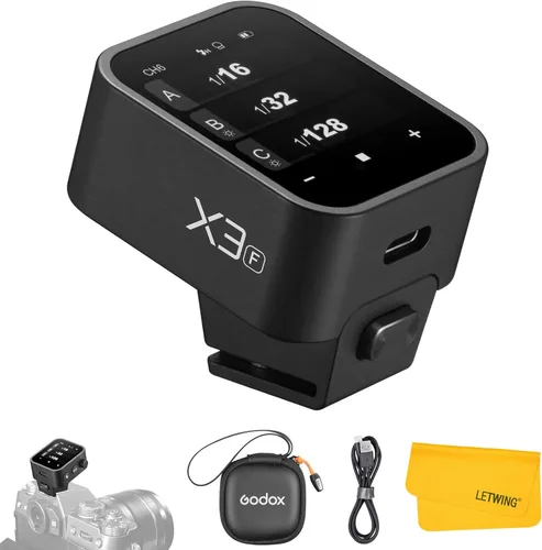 Vista 10 de Godox Disparador de flash inalámbrico X3C X3-C TTL para cámara Canon, transmisor de flash inalámbrico de pantalla táctil 2.4G, compatible con TTL