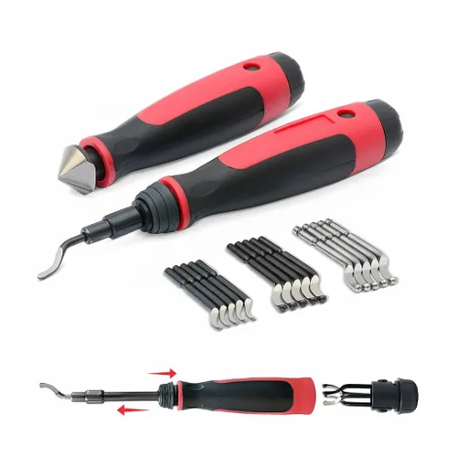 Vista 9 de AFA Tooling - Herramienta de desbarbado extensible de 4 pulgadas con 16 16 cuchillas mixtas