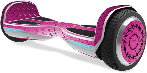 Vista 4 de MightySkins Skin compatible con Razor Hovertrax 1.5 Hover Board - Placa de diamante negro Cubierta protectora de vinilo duradera y única Fácil