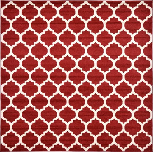 Vista 133 de Unique Loom Trellis Collection - Alfombra de área de Filadelfia, rectangular de 2 pies 2 pulgadas x 3 pies, color morado y marfil