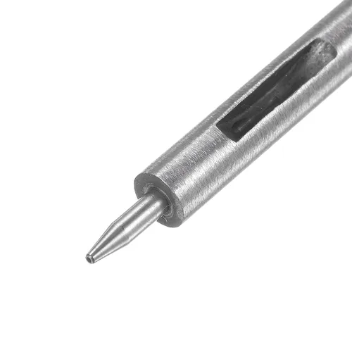 Vista 4 de HARFINGTON Perforadora de cuero de 0.020 in, recta, redonda, con ojales, remache a presión, fijador para cuero, artesanía, ropa, bolso, cortina