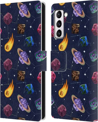 Vista 55 de Head Case Designs Officially Licensed Carla Morrow Colorful Space Dice Patterns Leather Wallet Case Compatible with Samsung Galaxy A07 4G