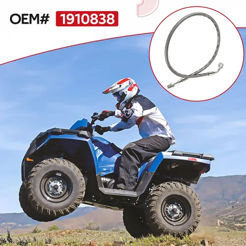 Vista 7 de Manguera de freno delantero izquierdo para Polaris Sportsman 400 450 500 570 600 700 800 Scrambler 500 Trail Blazer 250 330 Trail Boss 330 Magnum