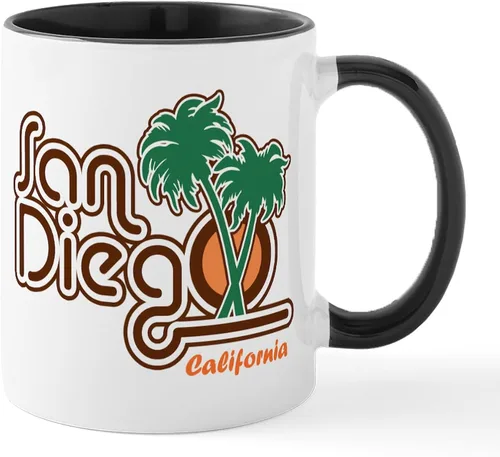 Vista 14 de CafePress Taza de café de cerámica de 11 oz (11.0 fl oz) de San Francisco Blanco - Taza San Francisco