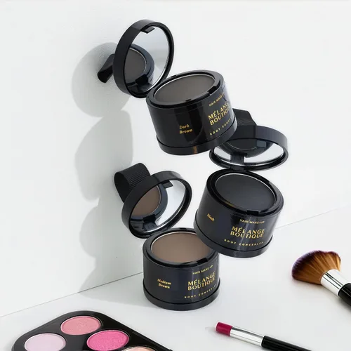 Vista 3 de Fórmula instantánea de línea capilar (negro) para retoque de raíces para cabello gris, adelgazamiento y corrector de puntos calvos