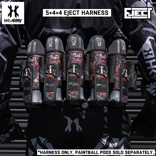 Vista 3 de HK Army Paquete de cápsula de arnés de paintball de expulsión 5+4 - Cráneo tropical