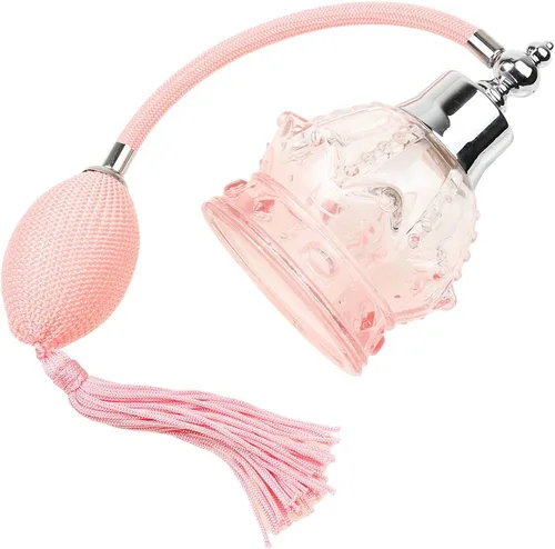 Vista 2 de None Branded YangLand - 1 botella de perfume vacía recargable de vidrio de 3.4 fl oz, botella de perfume recargable vintage, botella de vidrio
