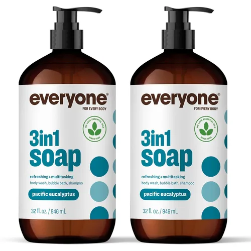 Vista 11 de Everyone Jabón 3 en 1, gel de baño, baño de burbujas, champú, 32 onzas (paquete de 2), cedro y cítricos, hecho con aceites esenciales para hombres
