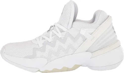 Vista 8 de adidas Tenis unisex para adultos D.o.n. Issue 2 para patio de interior, BlancoNegroTinte Cielo