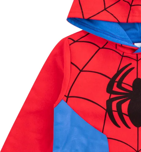 Vista 3 de Marvel Sudadera con capucha Spider-Man or Hulk Boys para niños pequeños y grandes Rojo o Verde