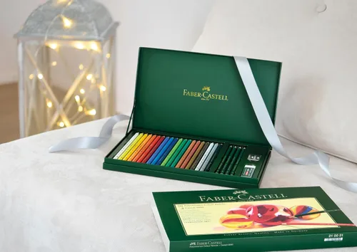Vista 3 de Faber-Castell Art & Graphic Polychromos - Lápiz de color, set de regalo, medios mixtos, multicolor, conjunto de regalo de policromos, para arte